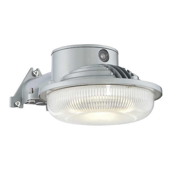 Designers Fountain Gray Dusk-to-Dawn Integrated LED Outdoor Line Voltage Security Flood Light, Photocell-Textured Glass AS1AD40-27 - main